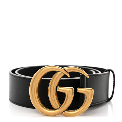 Gucci Calfskin Double G 40mm Belt 75 30 Black 1 of 6