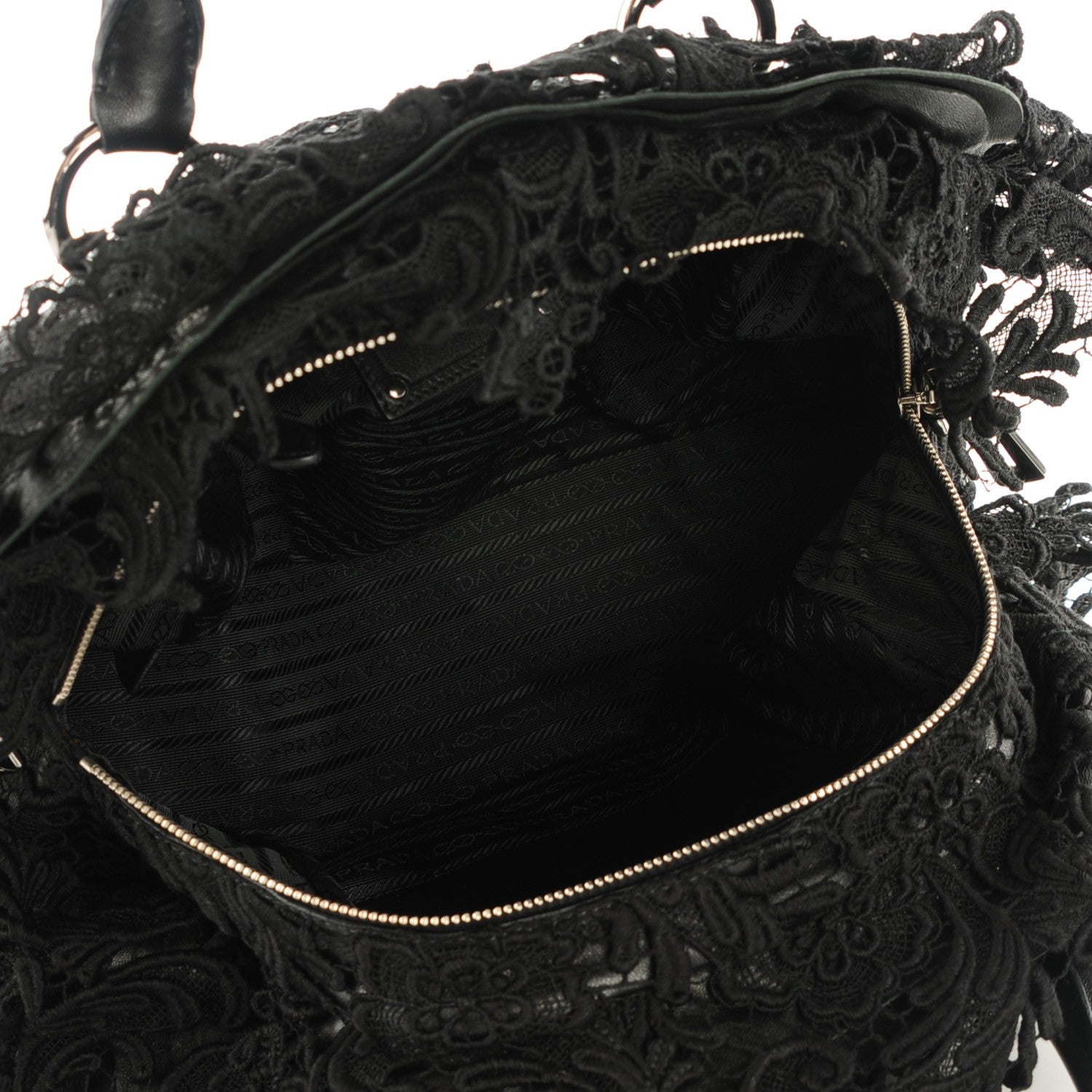 Prada Lace Pizzo S Bowler Nero Black 5 of 9