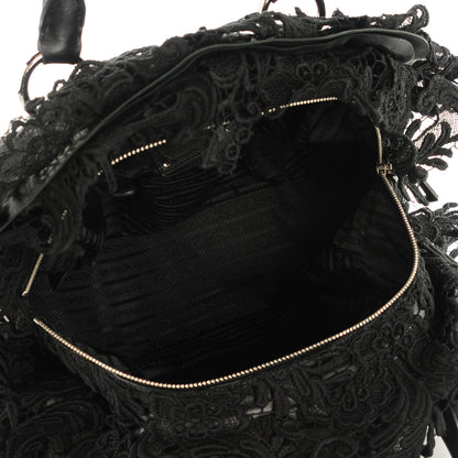 Prada Lace Pizzo S Bowler Nero Black 5 of 9