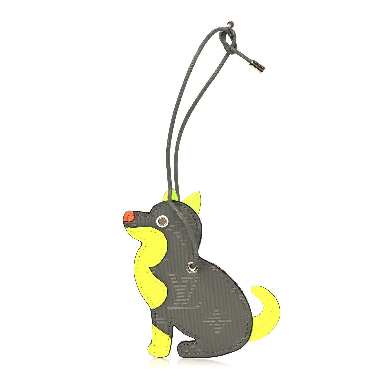 Louis Vuitton Monogram Titanium Dog Name Tag 1 of 4