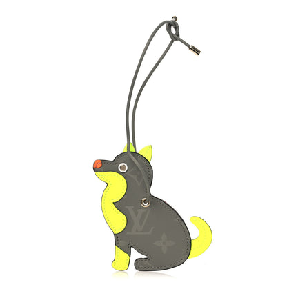 Louis Vuitton Monogram Titanium Dog Name Tag 1 of 4