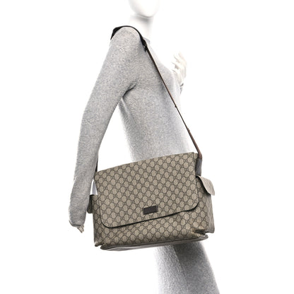 Gucci GG Plus Monogram Messenger Diaper Bag Dark Brown 2 of 11