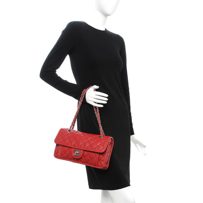 Chanel Caviar Quilted Medium French Riviera Flap Red 3 of 9