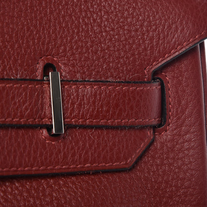 Hermes Taurillon Clemence Birkin 35 Rouge H 35 of 41