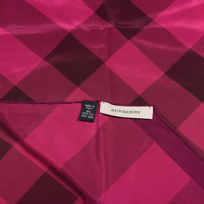Burberry Silk Check Slim Scarf Pink 2 of 3