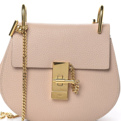 Chloe Grained Lambskin Mini Drew Shoulder Bag Biscotti Beige 10 of 10