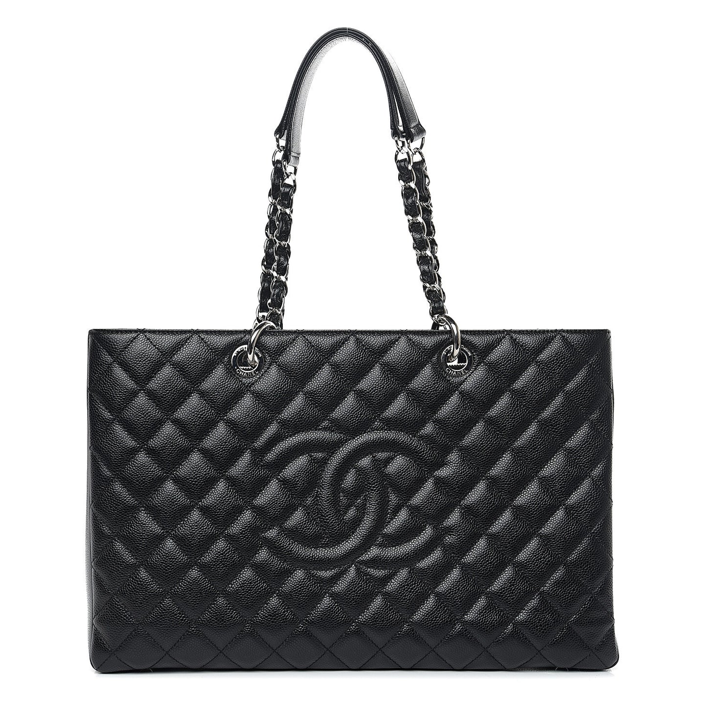 Caviar Quilted XL Grand Shopping Tote GST Black