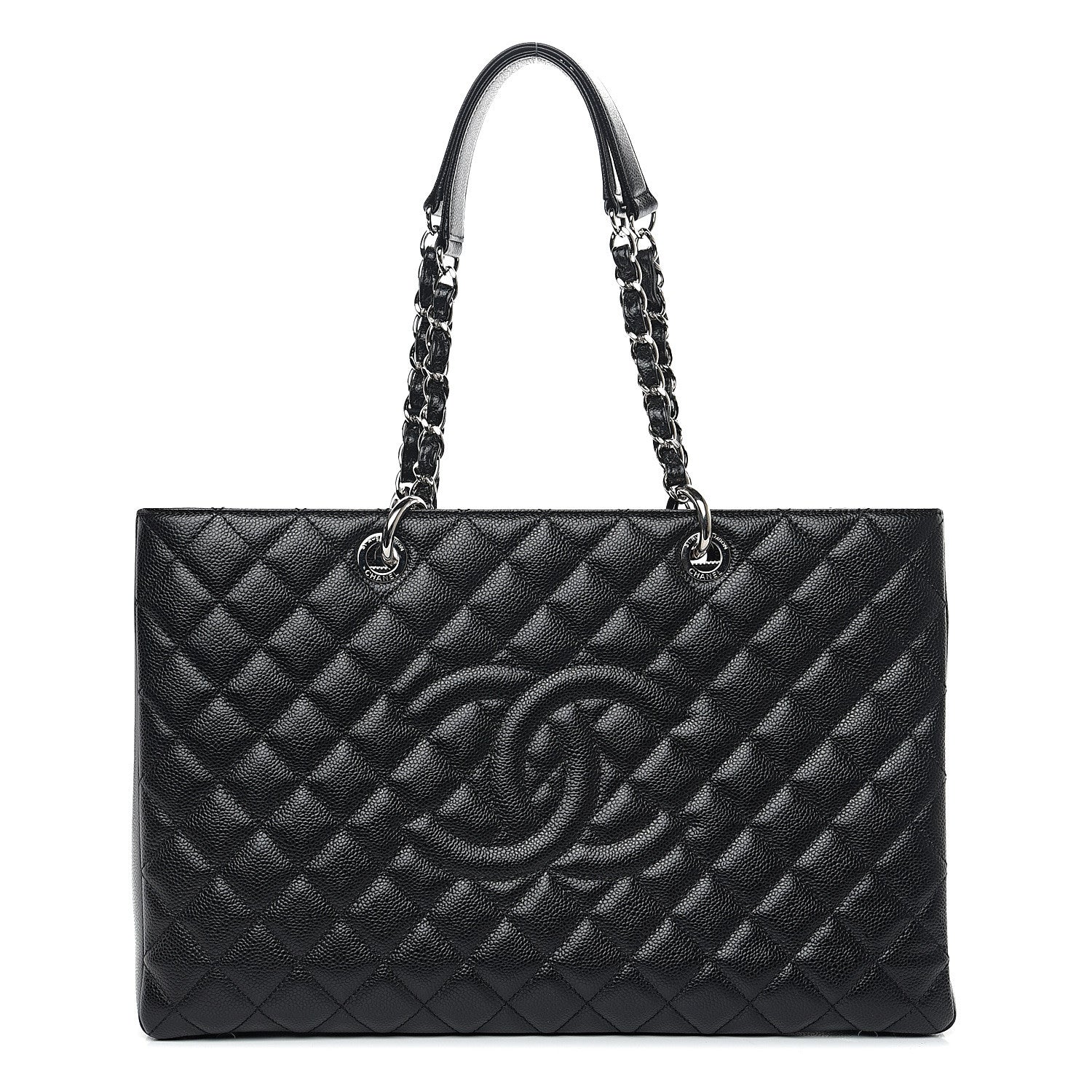 Chanel Caviar Quilted XL Grand Shopping Tote GST Black 1 of 9
