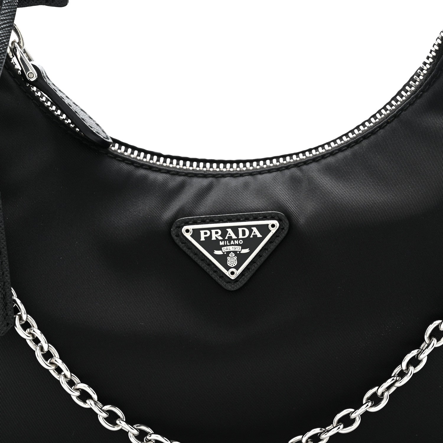 Prada Nylon Re-Edition 2005 Shoulder Bag Black 8 of 11