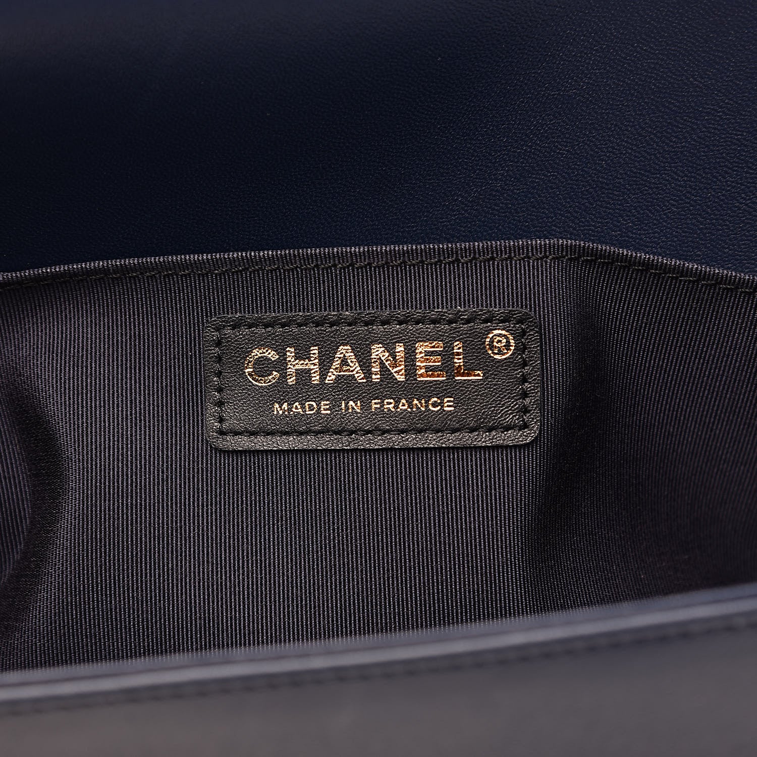 Chanel Lambskin Quilted Medium Boy Flap Dark Blue 6 of 13