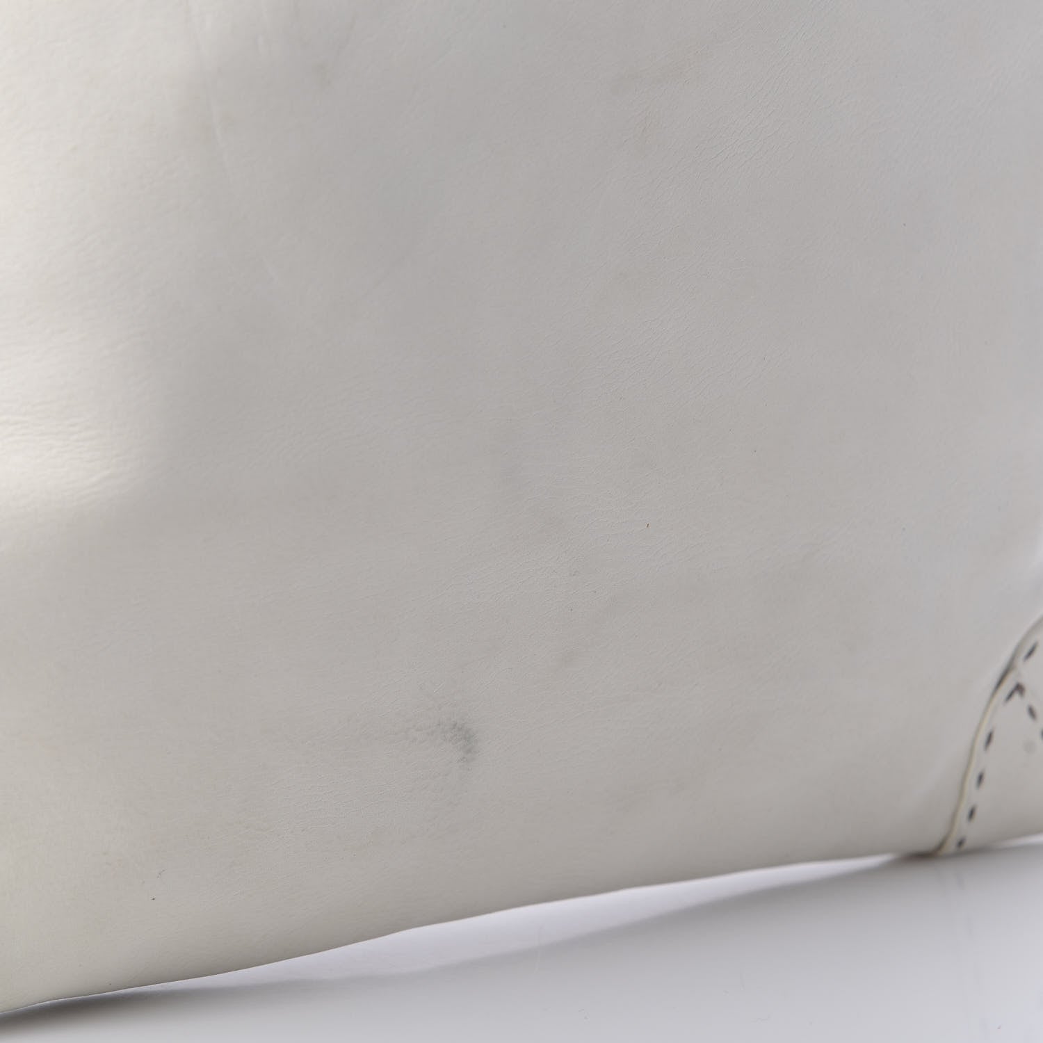 Fendi Calfskin Romano Selleria Tote White 12 of 14