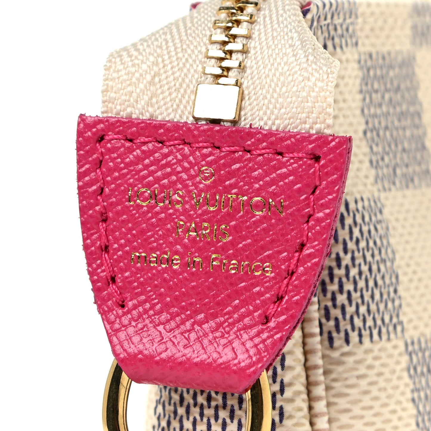 Damier Azur 2021 Christmas Animation Hollywood Mini Pochette Accessories Fuchsia