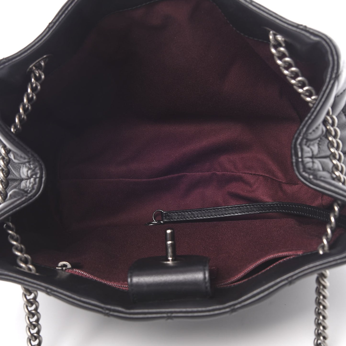 Lambskin Quilted Accordion Tote Black