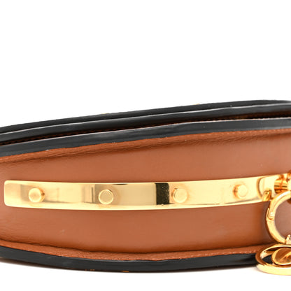 Chloe Spazzolato Sfumato Lambskin Calfskin Small Nile Bracelet Minaudiere Bag Caramel 10 of 15