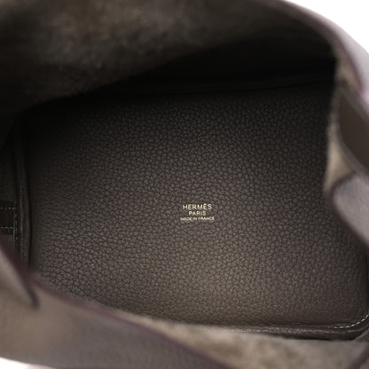 Hermes Taurillon Clemence Picotin Lock 18 PM Etoupe 5 of 11