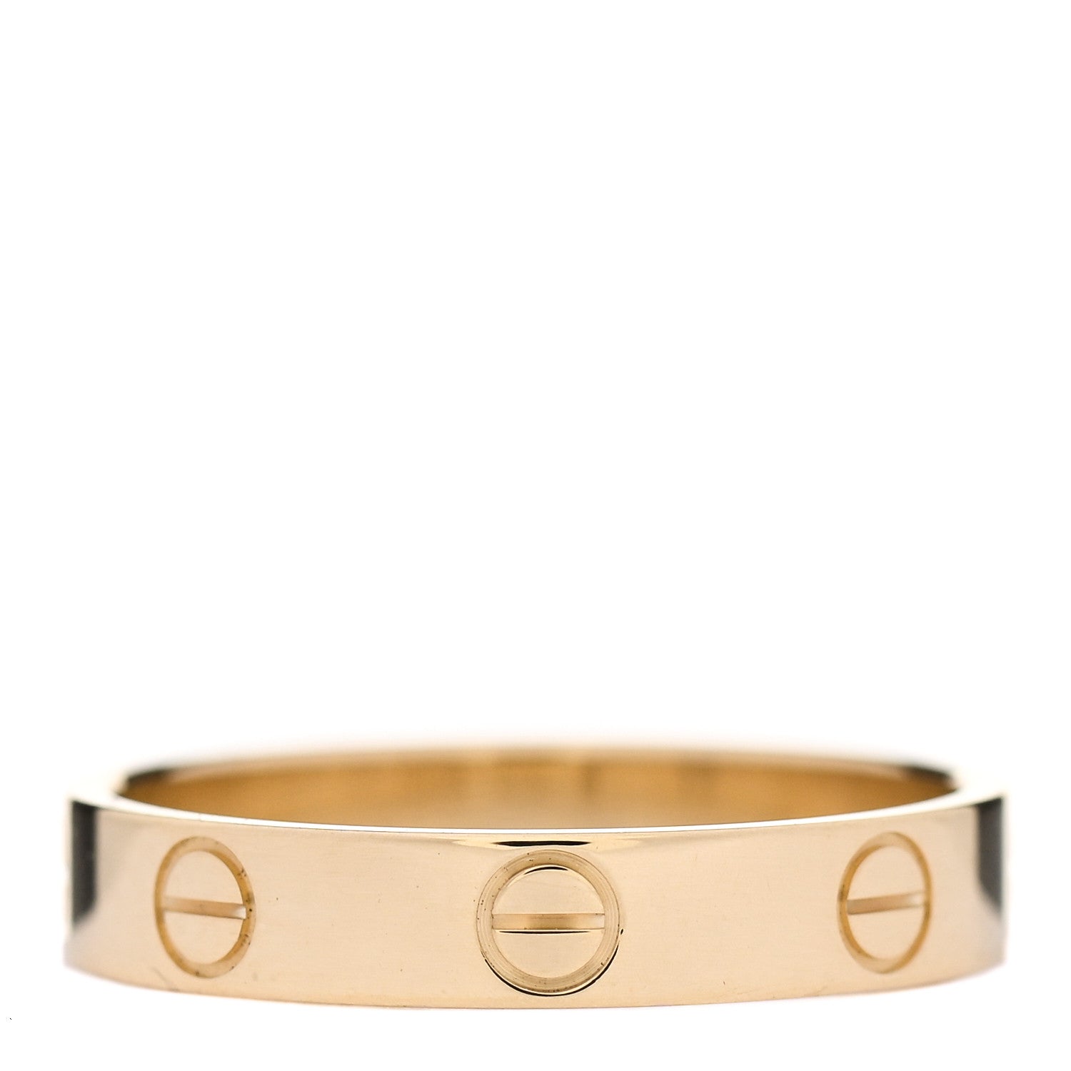 Cartier 18K Yellow Gold 3.5mm LOVE Wedding Band Ring 55 7.25 3 of 5