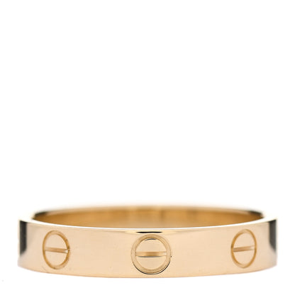 Cartier 18K Yellow Gold 3.5mm LOVE Wedding Band Ring 55 7.25 3 of 5