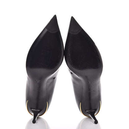 Louis Vuitton Glazed Calfskin Eyeline Pumps 40 Black 5 of 10