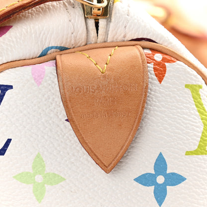 Louis Vuitton Monogram Multicolor Speedy 30 White 5 of 10