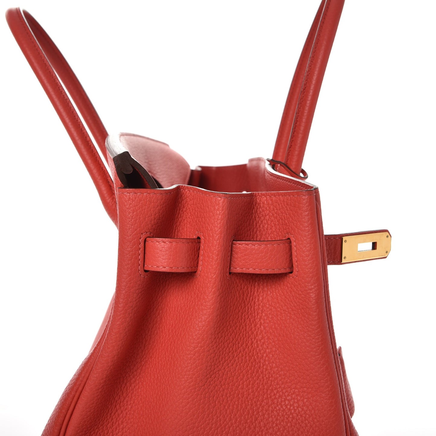 Togo Birkin 35 Rouge Pivoine