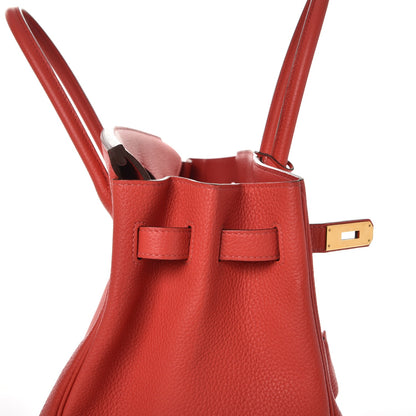 Hermes Togo Birkin 35 Rouge Pivoine 10 of 35