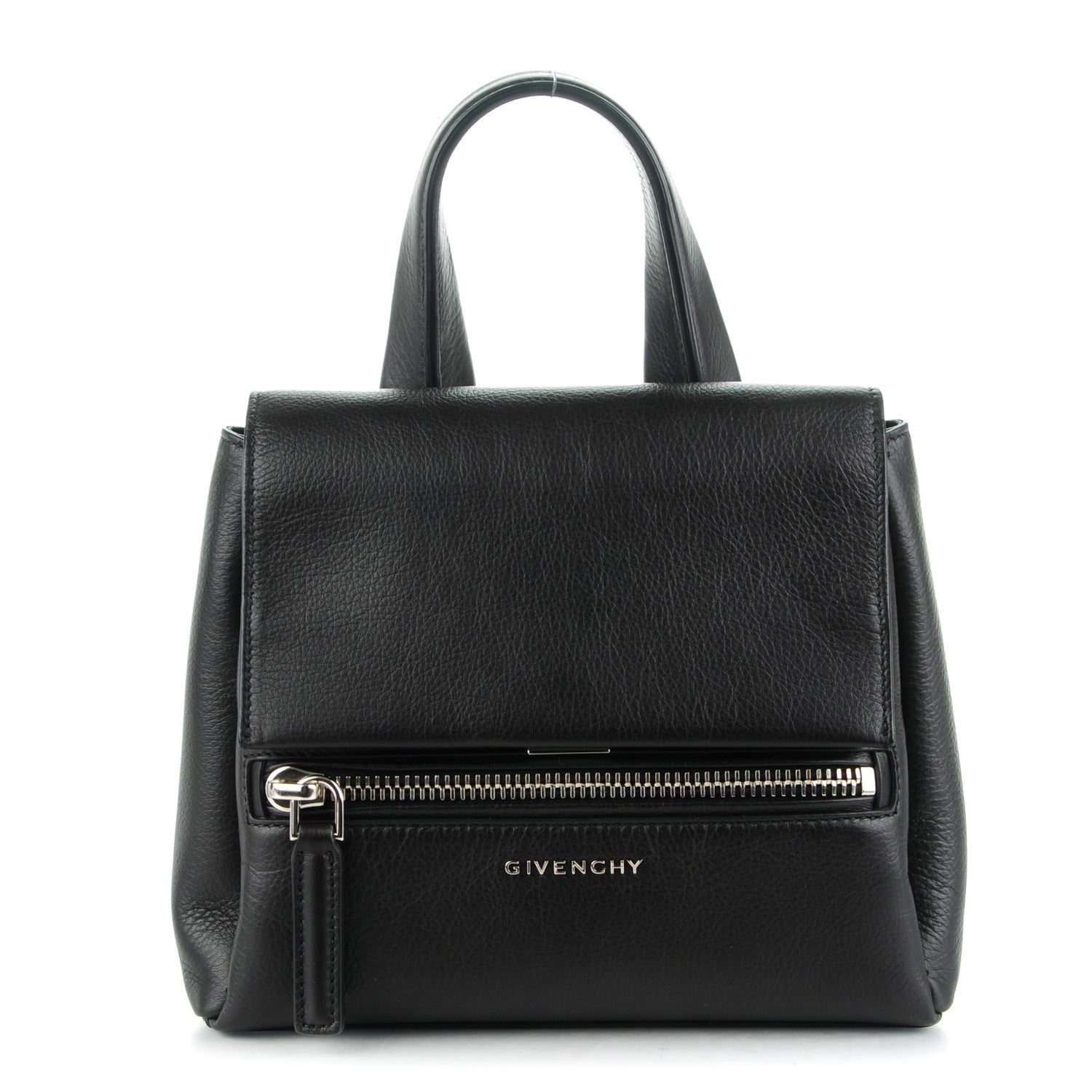 Givenchy Waxy Grained Calfskin Mini Pandora Pure Flap Bag Black 1 of 7