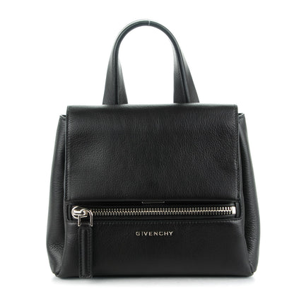 Givenchy Waxy Grained Calfskin Mini Pandora Pure Flap Bag Black 1 of 7