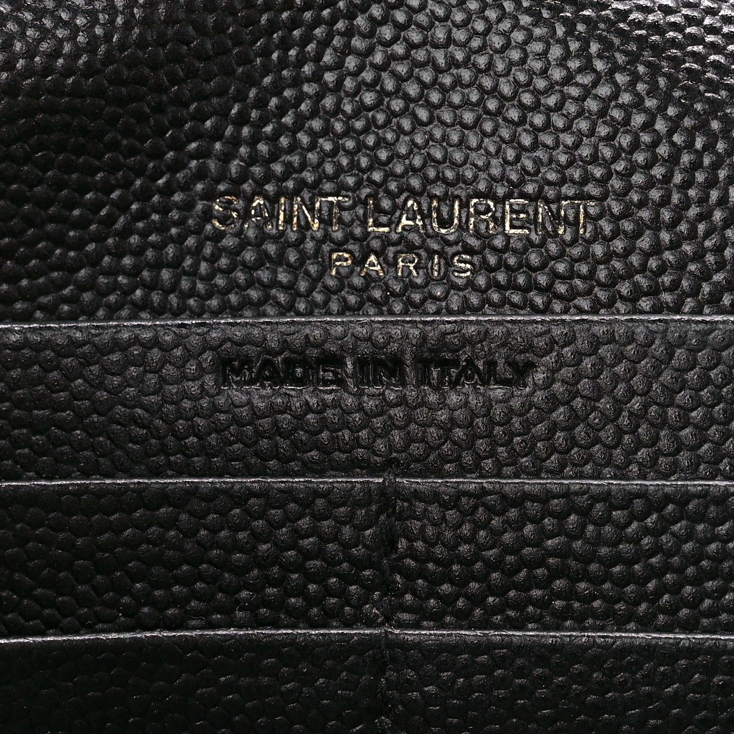 Grain De Poudre Matelasse Chevron Monogram Chain Wallet Black