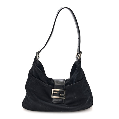 Fendi Neoprene Shoulder Bag Black 2 of 18