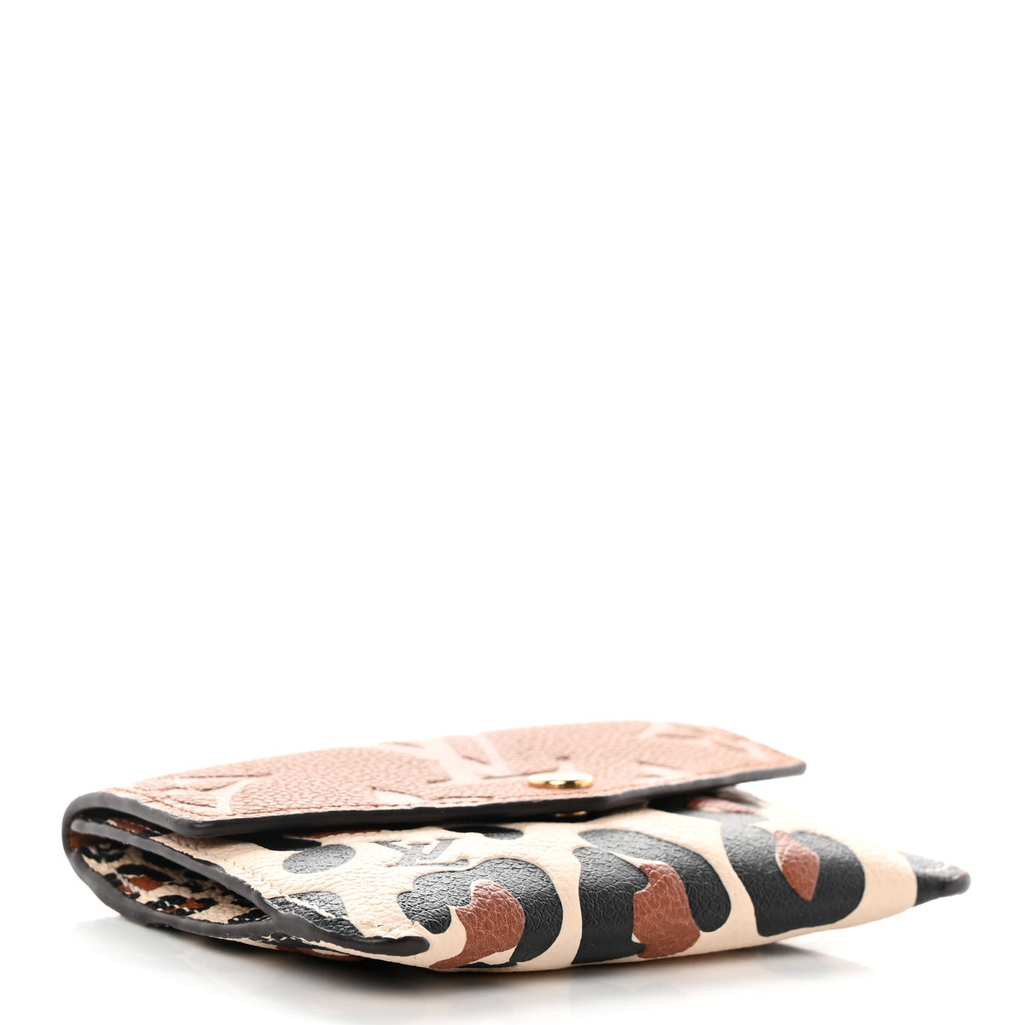 Empreinte Monogram Giant Wild At Heart Key Pouch Caramel