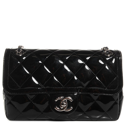 Chanel Patent Quilted Small Coco Shine Flap Black 1 of 9
