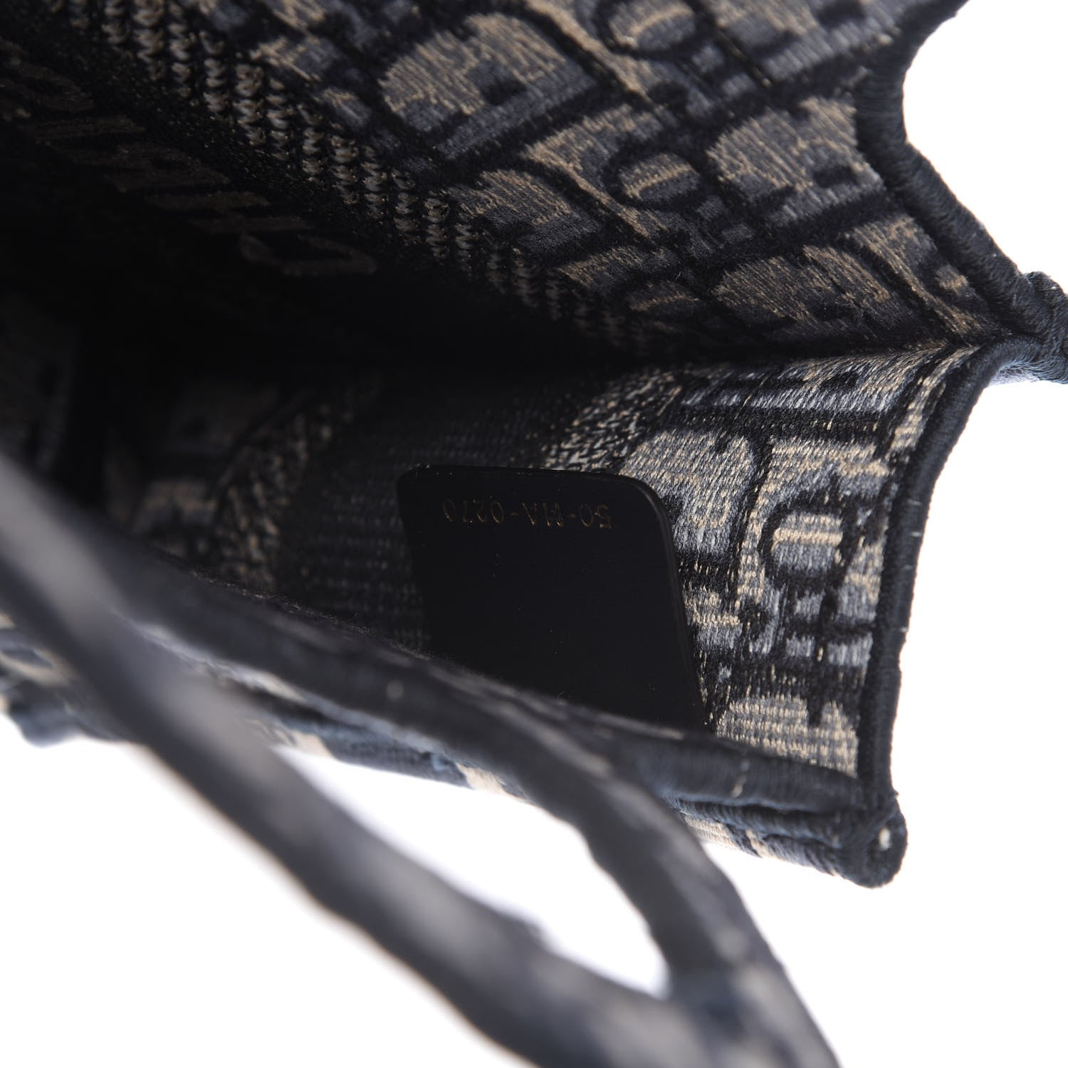 Christian Dior Oblique Mini Book Tote Blue Multicolor 9 of 10