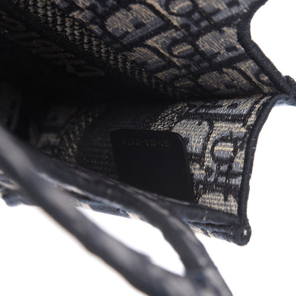 Christian Dior Oblique Mini Book Tote Blue Multicolor 9 of 10