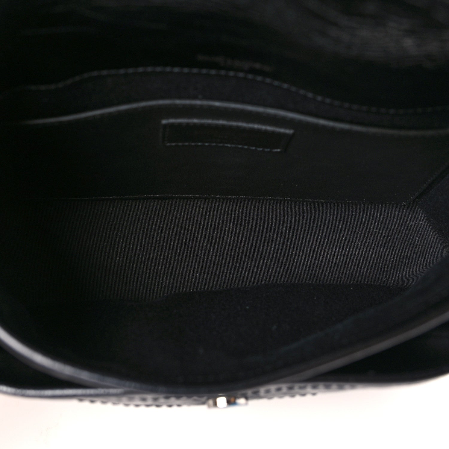 Saint Laurent Crinkled Calfskin Matelasse Monogram Baby Niki Chain Satchel Black 5 of 9
