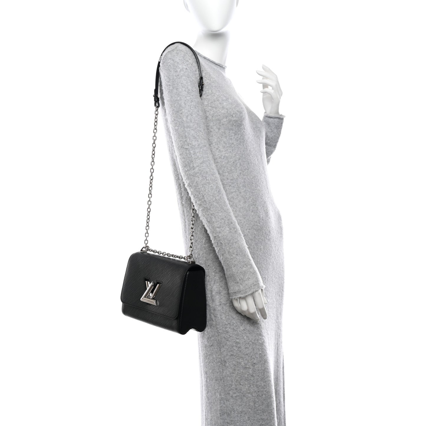 Epi Twist Shoulder Bag MM Black