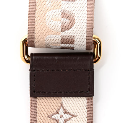 Louis Vuitton Jacquard Speedy Bandouliere 20 Shoulder Strap Beige Brown 4 of 4