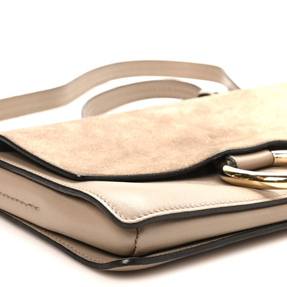 Chloe Suede Calfskin Small Faye Shoulder Bag Motty Grey 8 of 10