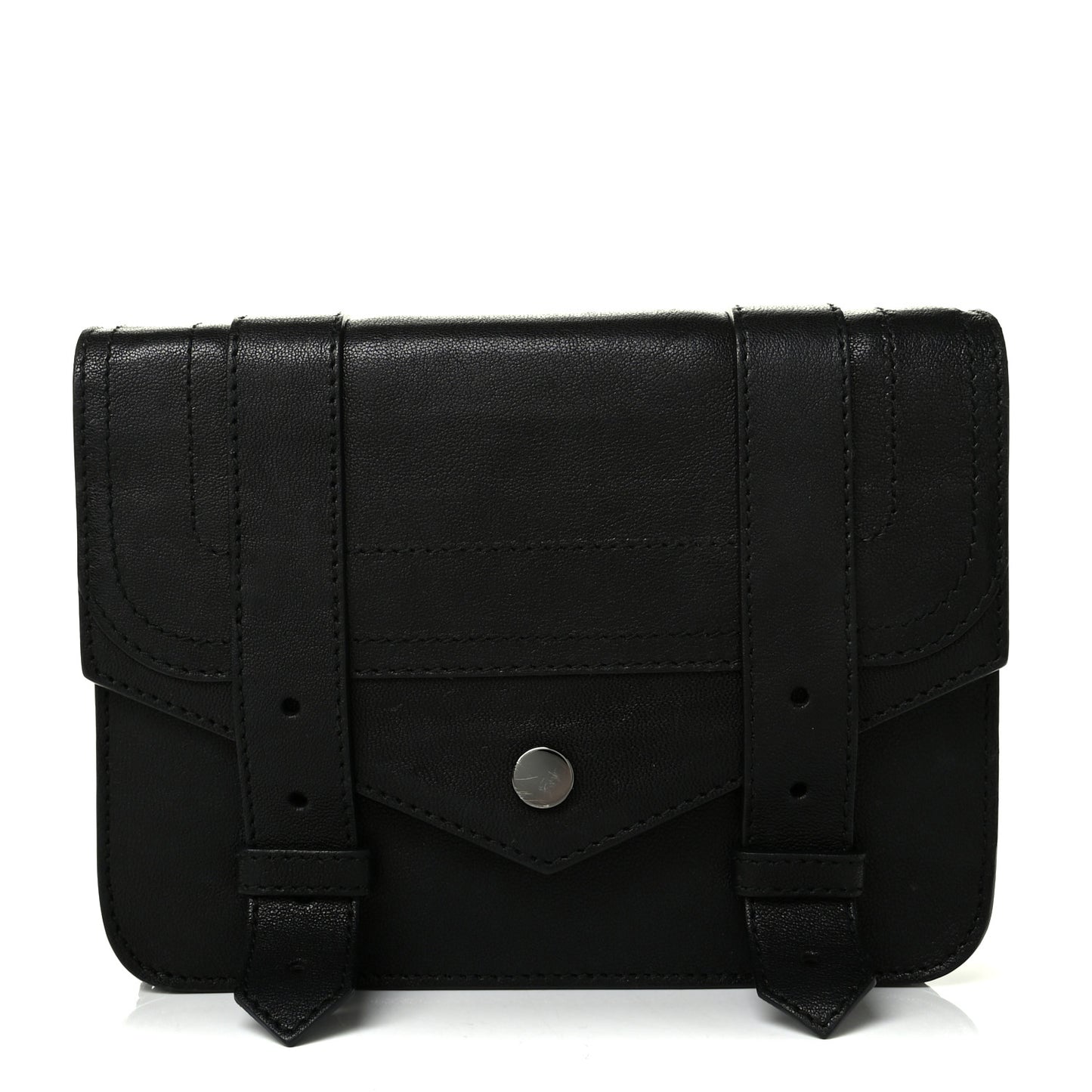 Lambskin Large PS1 Chain Wallet Black