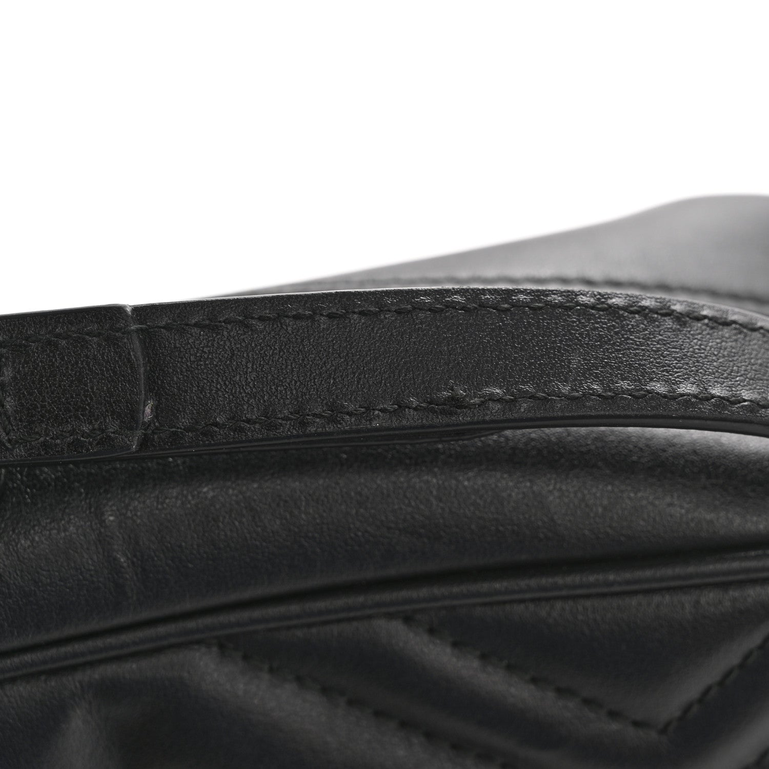Gucci Calfskin Matelasse Small GG Marmont Chain Shoulder Bag Black 13 of 13