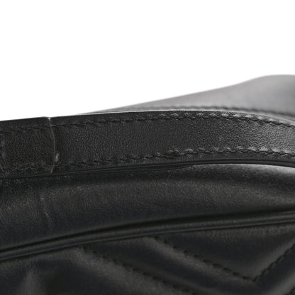 Gucci Calfskin Matelasse Small GG Marmont Chain Shoulder Bag Black 13 of 13