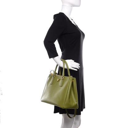 Prada Saffiano Medium Galleria Double Zip Tote Edera 3 of 11