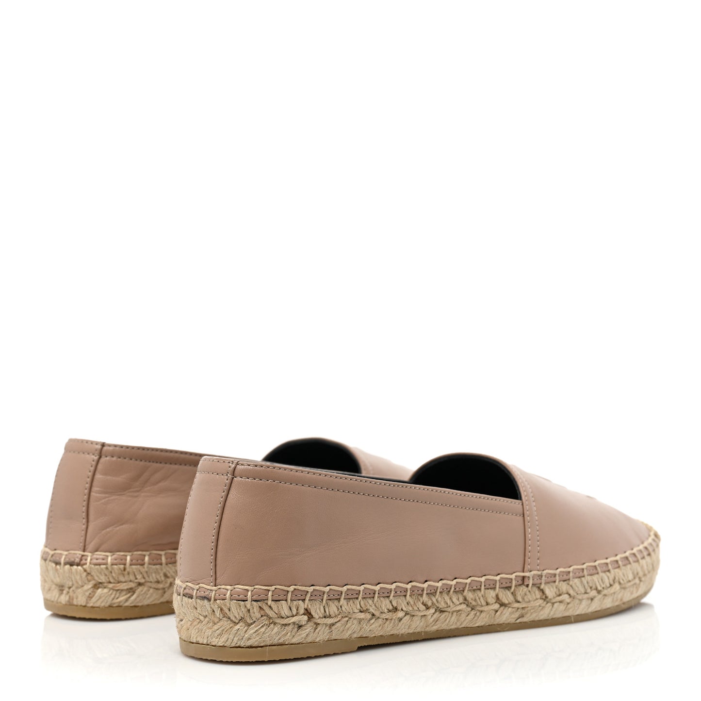 Lambskin Monogram Espadrilles 36 Nude