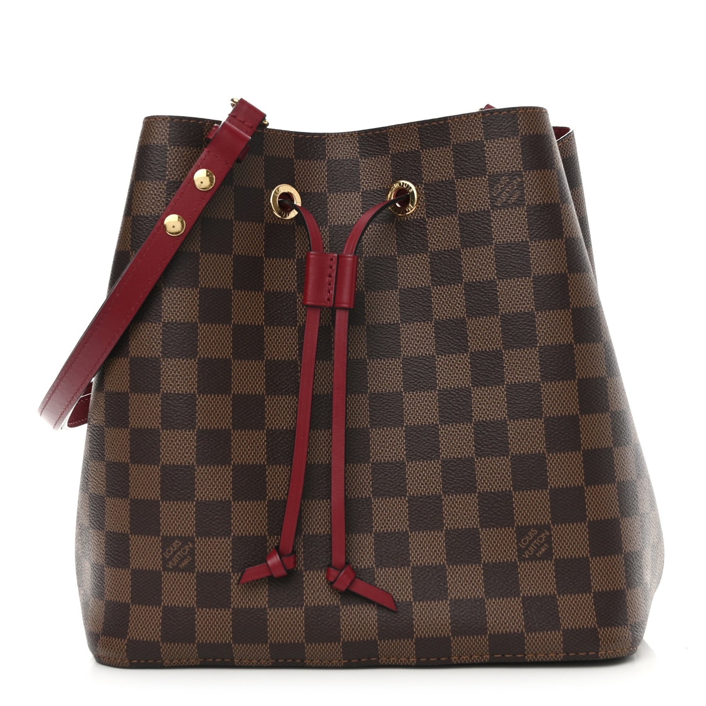 Damier Ebene Neonoe MM Cherry Berry