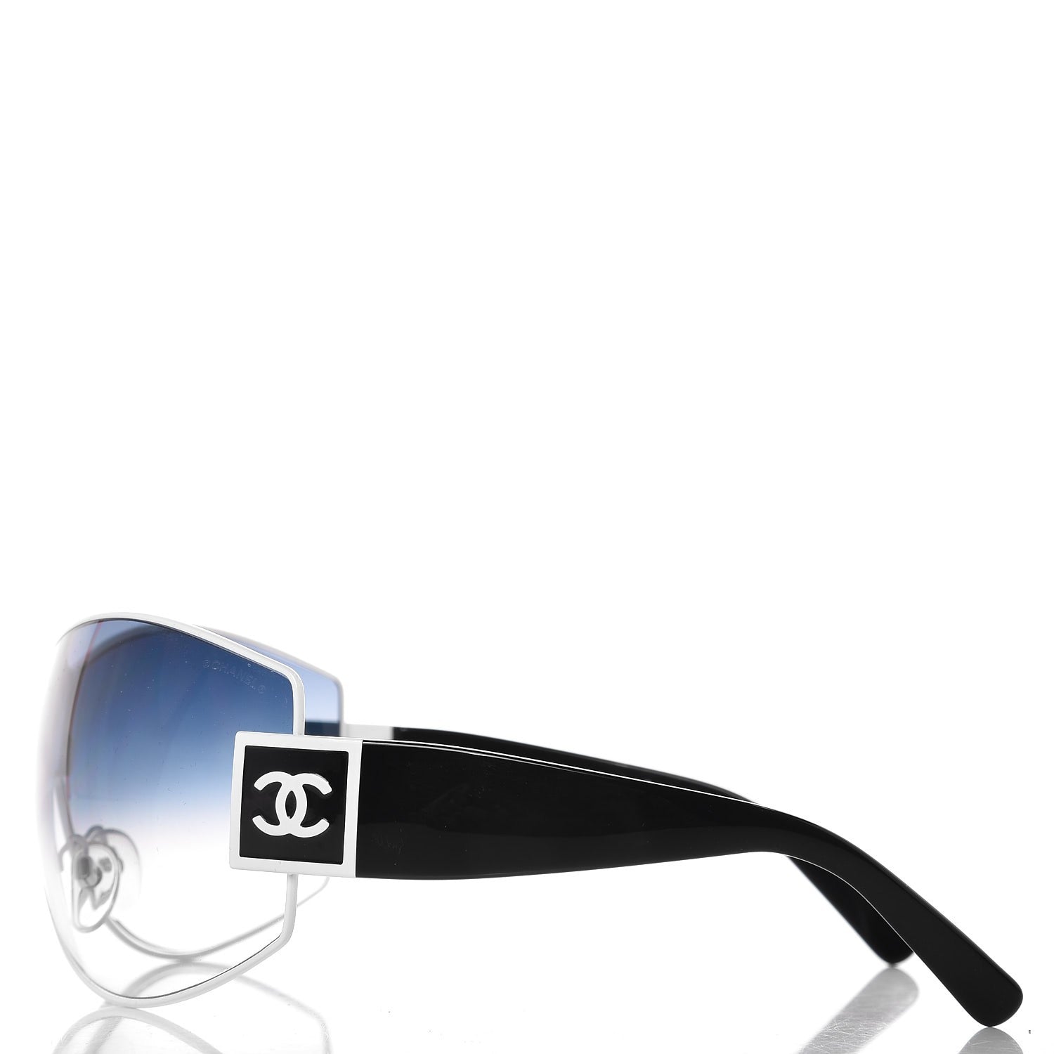 Chanel CC Sunglasses 4114 Black White 3 of 9