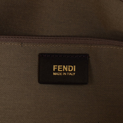 Fendi Zucca Vitello Elite Roll Tote Tobacco Yellow 10 of 13