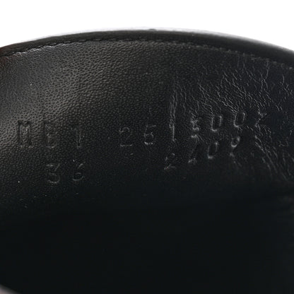 Hermes Calfskin Womens Icone Loafers 36 Black 9 of 11
