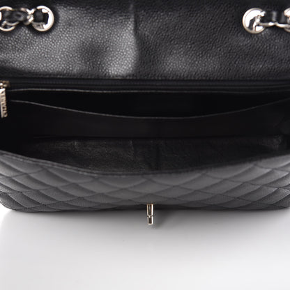 Chanel Caviar Quilted Jumbo Single Flap Black 5 of 10