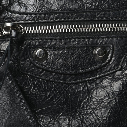 Balenciaga Agneau Classic Silver Hardware Mini City Black 7 of 7