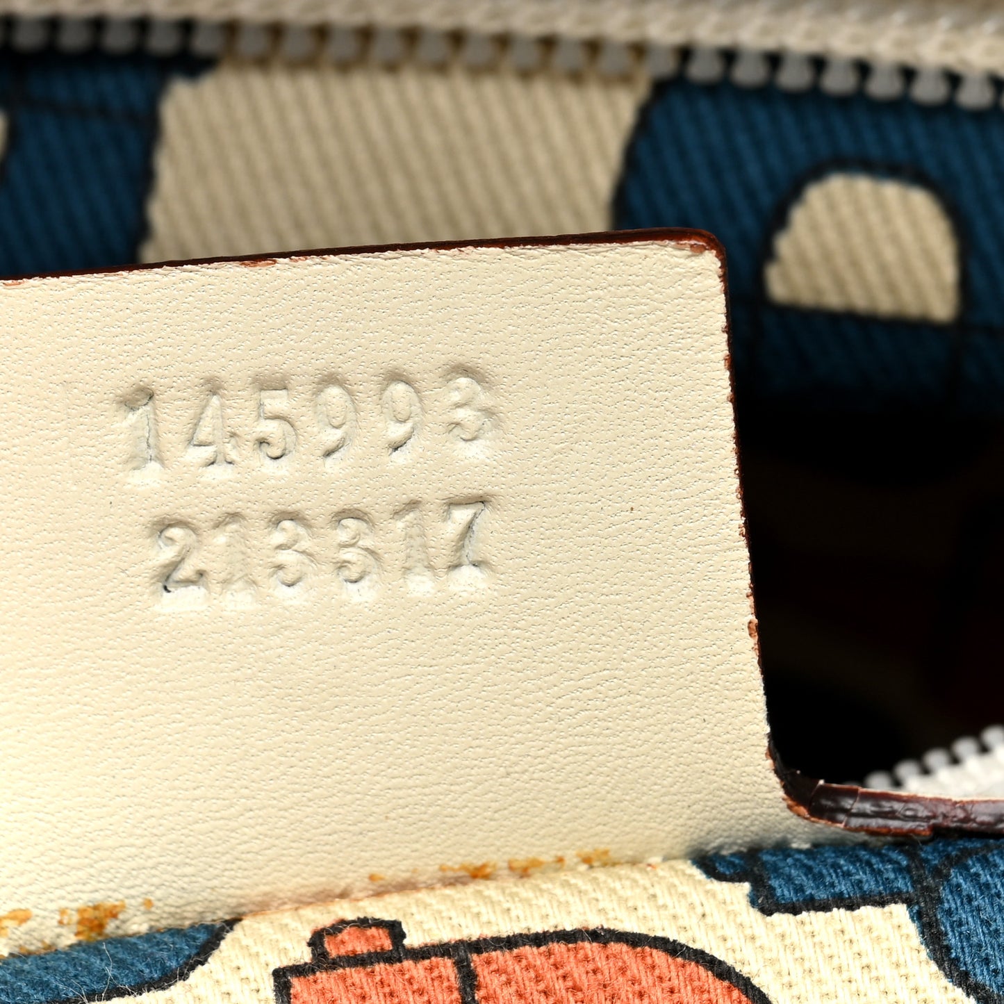 Guccissima Large Punch Tote Ivory