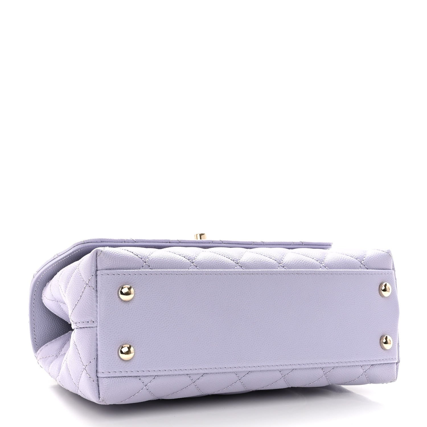 Chanel Caviar Quilted Mini Coco Handle Flap Light Purple 4 of 10